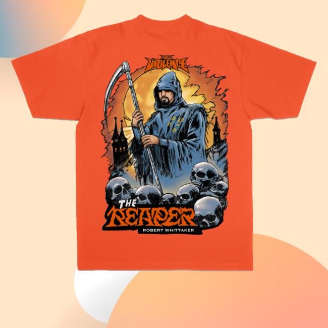 Fullviolence Merch Shop Halloween Reaper Premium In Bright Orange Tee