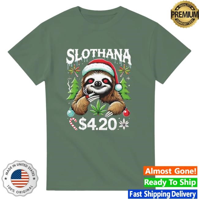 Official Slothfullthings Merch Hoodie Sweatshirt Man Slothmas $420