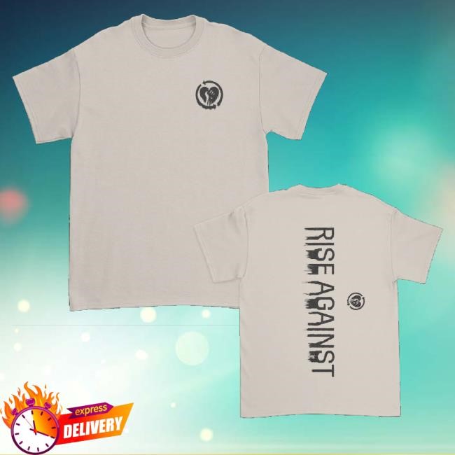 Official Rise Against Merch Drip Logo Sweatshirt (Ivory)