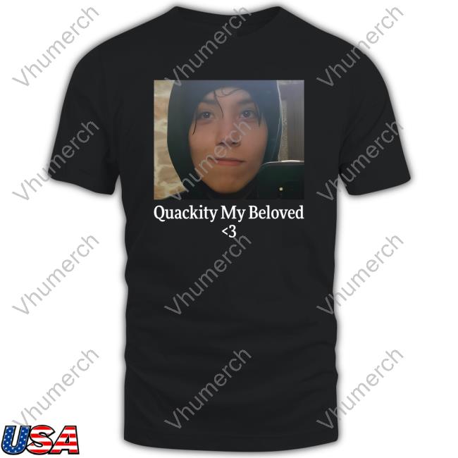 Karl Wearing His Quackity T-Shirt