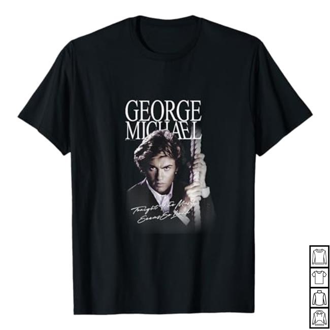 George Michael Official Retro Icon Long Sleeve Shirt