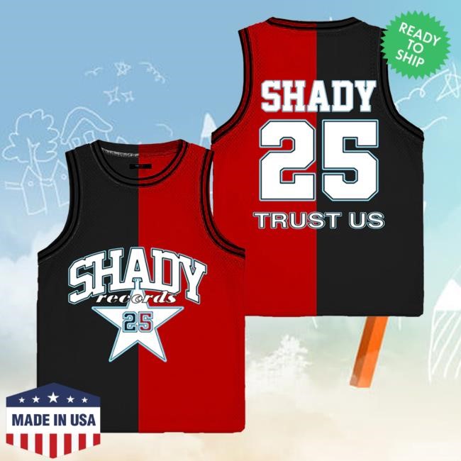 Shady Records 25Th Anniversary Basketball Jersey Shady Records Merch Store