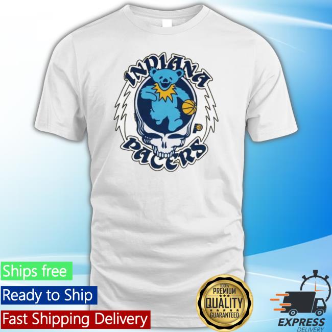 Trending Indiana Pacers Grateful Dead Bear Hoodie Sweatshirt
