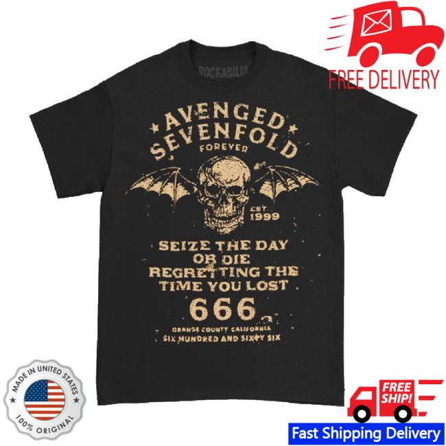 Trending Rockabilia Merch Store Avenged Sevenfold Seize The Day Slim Fit Sweaters Rockabilia Shop