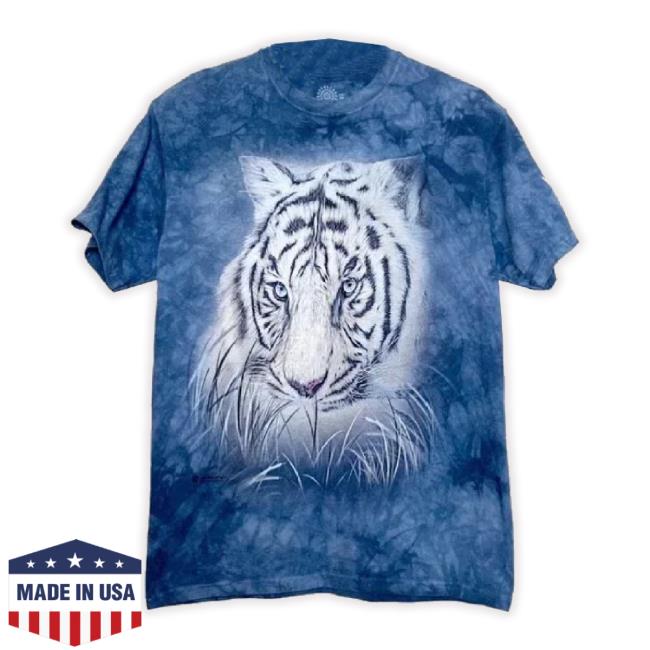 The Mountain White Tiger Niagara Falls Canada Tie Dye T-Shirt