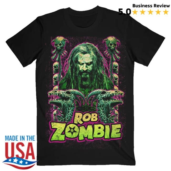 Official Rob Zombie Merch Rob N Bones T-Shirt