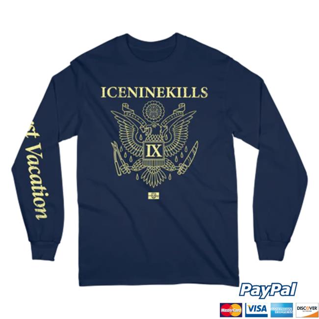 Official Ink Merch Store Ice Nine Kills Wurst Vacation Passport Long-Sleeve IceNineKills