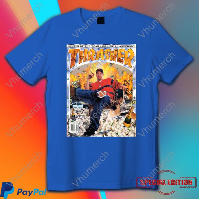 Thrasher Magazine Merch Brian Anderson 2000 Soty Thrasher T Shirt