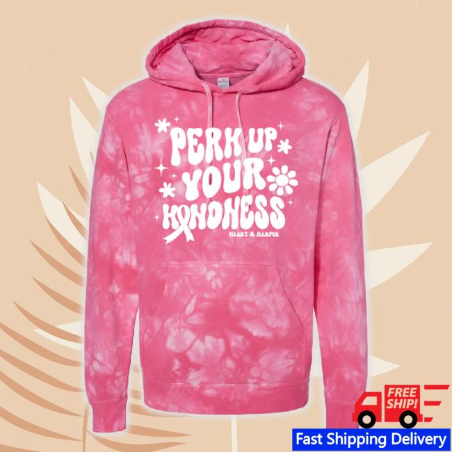Pink - Tie Dye Perk Up Your Kindness Youth Sweater