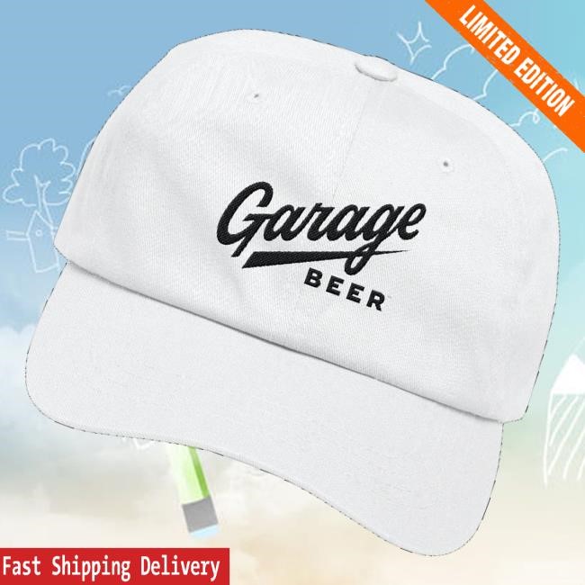 Official Garage Beer Merch Logo Dad Hat (White)