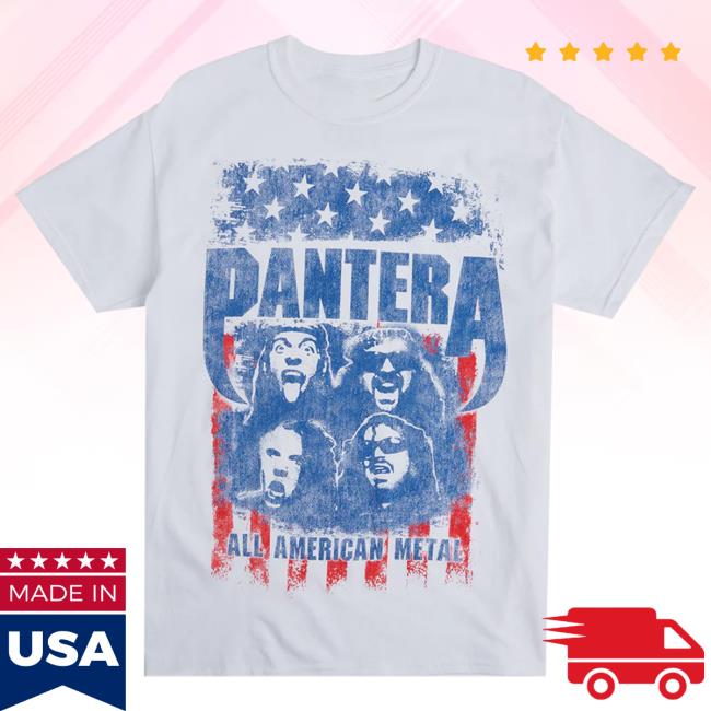 Official Pantera Merch Store Pantera All American Metal T-Shirts