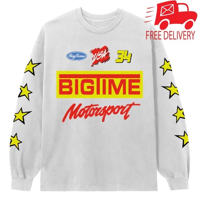 Trending Bigtime Merch Bigtime Motorsport Tee White