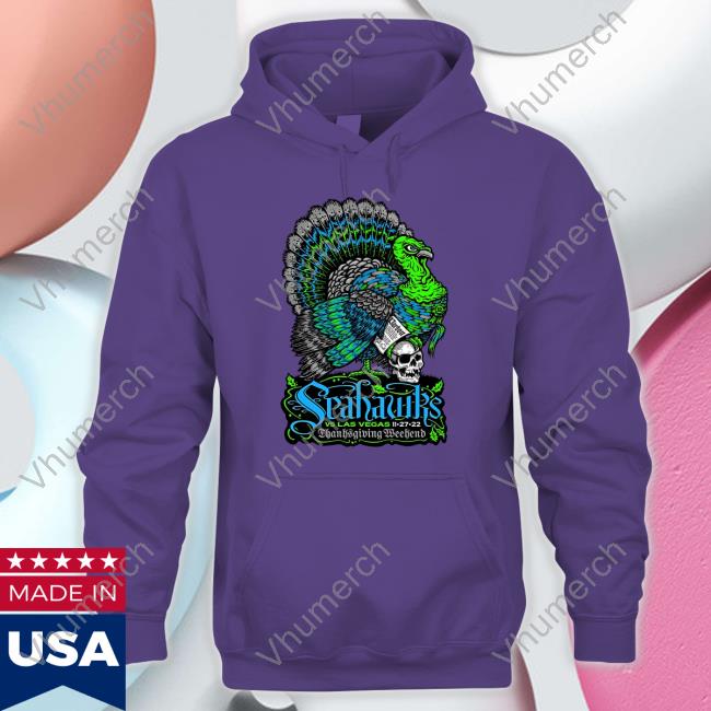 Gameday Poster Seahawks Vs Raiders 2022 Thanksgiving Weekend Hoodie