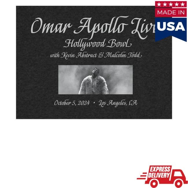 Omar Apollo Omar Live At The Hollywood Bowl Tee