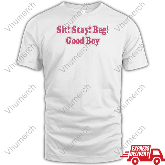 Sit Stay Beg Good Boy T-Shirt