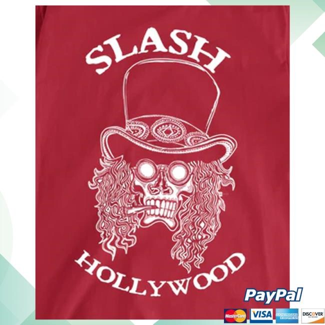 Slash Merch Hollywood Skull Red Shirts