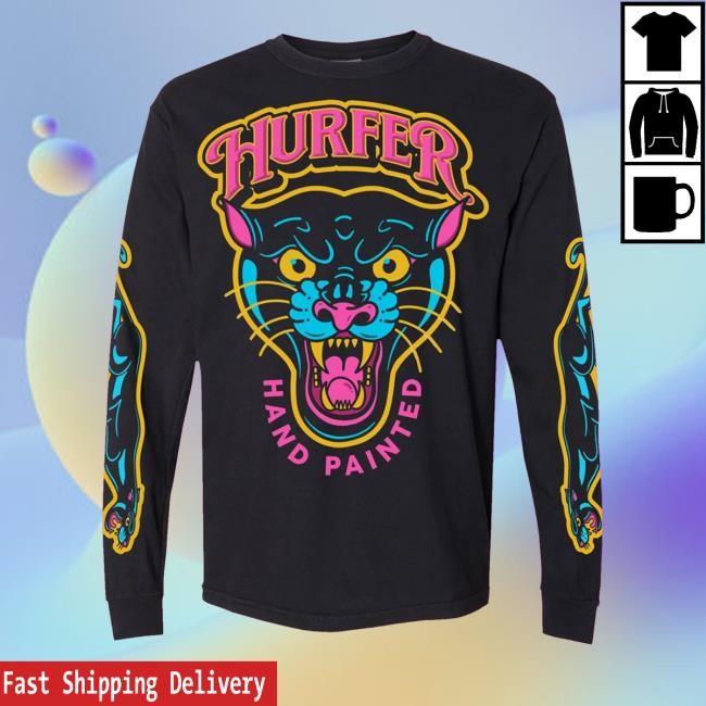 Hurfer Hand Painted Merch Panther Hoodie Sweatshirt