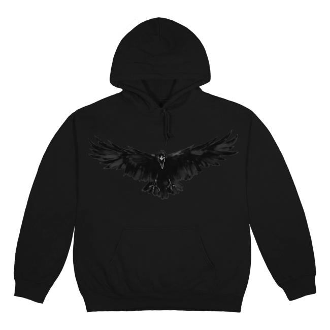 Official Gunna Merch Store Gunna Crow Crewneck Black