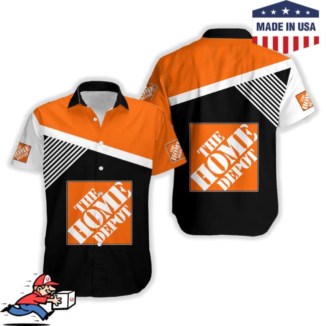 Home Depot Logo Vacation Wear 3D Hawaiian Shirt Tropical Aloha For Mens t-shirt, hoodie, tank top, sweater and long sleeve t-shirt
