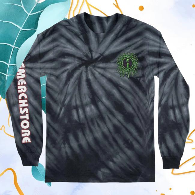 Official Indie Merch Store Indiemerchstore "Jimbo Phillips Slime Logo" Long Sleeve Tees Spider Black