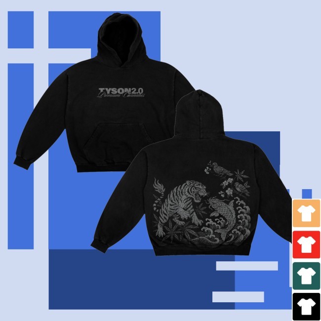 Tyson 2.0 Premium Cannabis Tiger Hoodie Tyson 2.0 Merch Store Tiger