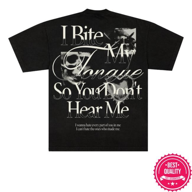 You Me At Six Merch Store Bite My Tongue Tee Shirt