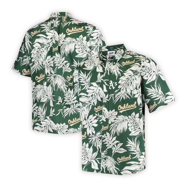 Oakland Athletics Reyn Spooner Aloha Button-Down Tee Shirt