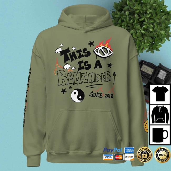 Official Itsjusta6 Merch Store Shop Itsjusta6 This is a Reminder Pullover Hoodie Military Green