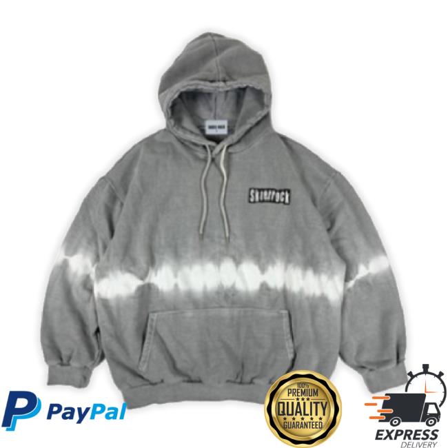 Oversized Line Tie-Dye Napping Sweater Gray