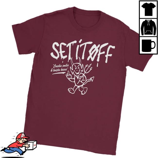 Set It Off Band Merch Shop Devil Maroon Shirts