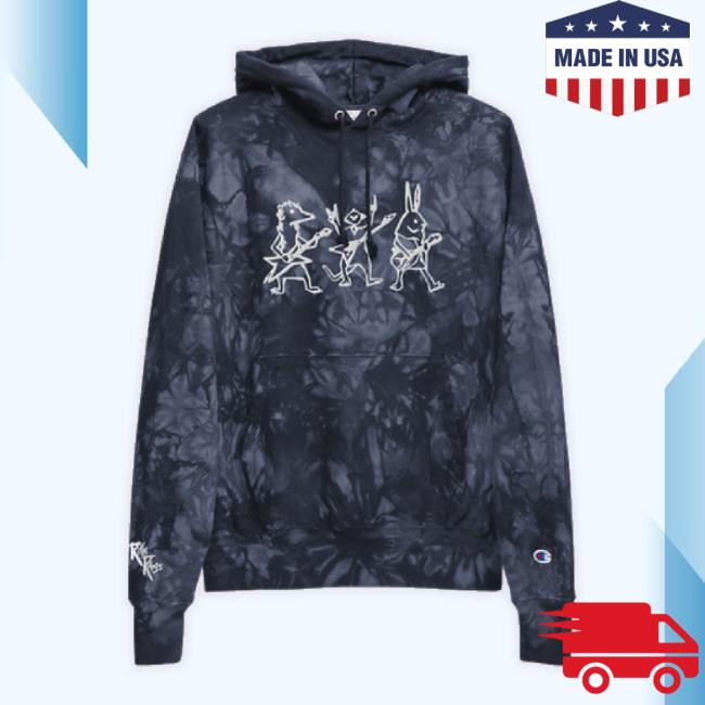 Original Rifnrags Merch Store Sidrock Embroidered Champion Sweatshirt Navy Rifnrags Shop
