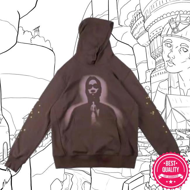 Official Sp5der Clothing Apparel Sp5der Thug Hoodies Angel Brown Sp5der Merch Store Shop