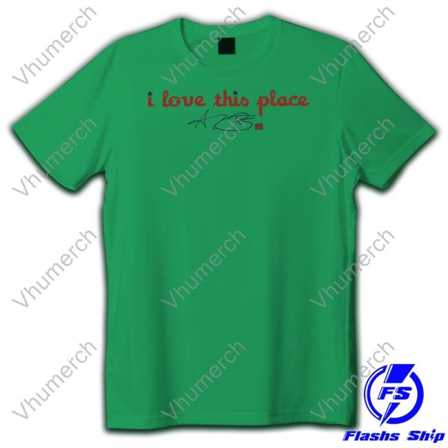 Cristopher Sanchez Wearing I Love This Place Long Sleeve T Shirt