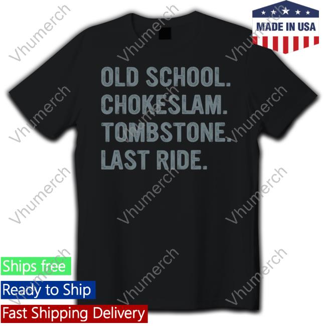 Old School Chokeslam Tombstone Last Ride Hoodie