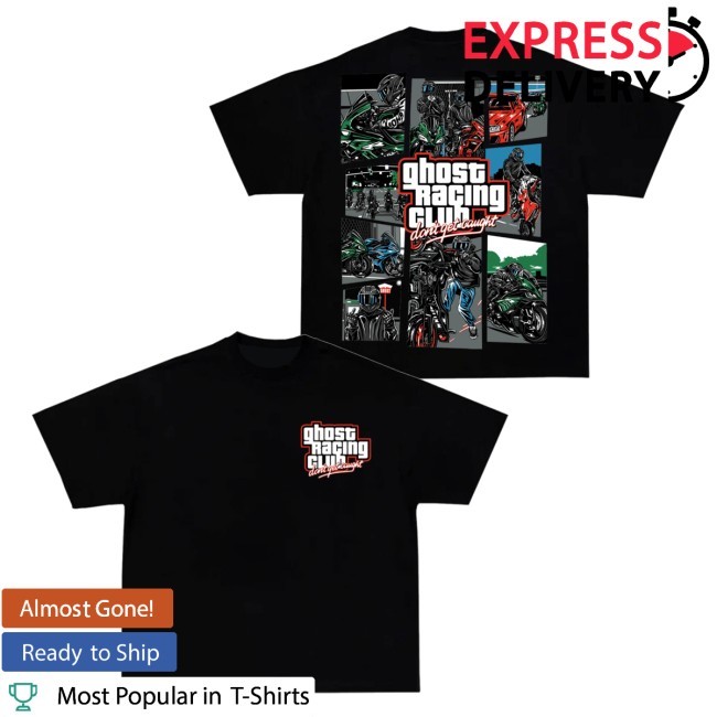 Ghost Racing Merch Gta Bootleg Funny Shirt Black