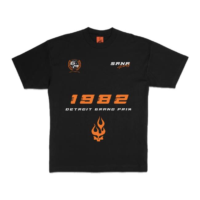 Trending Sana Detroit Merch Store Sana Racing Team Tee - Black Sanadetroit Shop