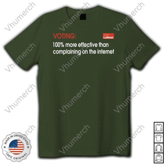 Vincemaple Voting 100% More Effective Than Complaining On The Internet Tee Shirt