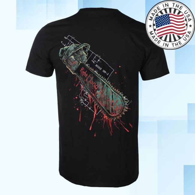 Metal Shop Bloodbath Right Hand Wrath Black Plastic Head New Shirt