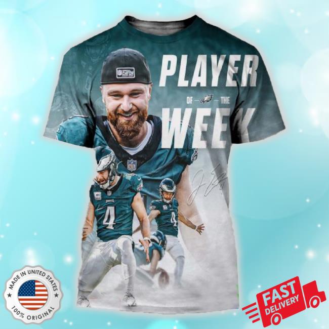 Trending Nfc Philadelphia Eagles Jake Elliott Player Of The Week All Over Print Shirts