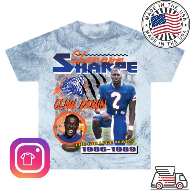 Official Black College Union Hannon Sharpe "The College Years" Homage Tees Ocean Savannah State [SSU]