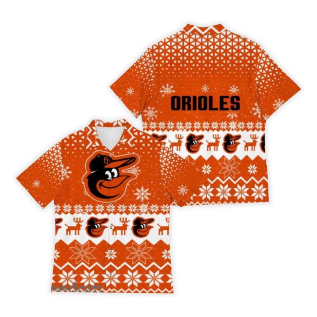 Baltimore Orioles Best Ugly Christmas 3D Hawaiian Hoodie Printed Fans Gift For Family Holidays