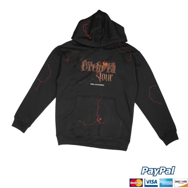Bichota Tour Reloaded Lighting Crewneck Sweatshirt Karol G Official Store