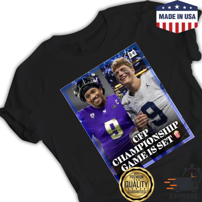 Official Official Washington Vs Michigan Cfp Title On The Line Cfp Championship Game Is Set Shirt