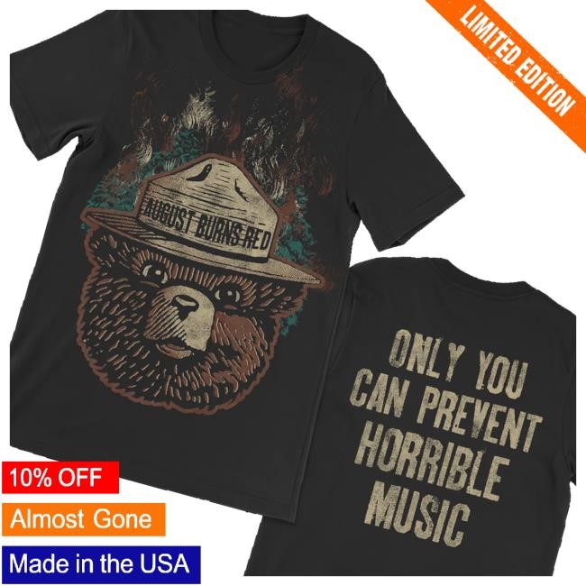 August Burns Red Tour Merch Store Smokey The Bear Throwback Sweatshirt