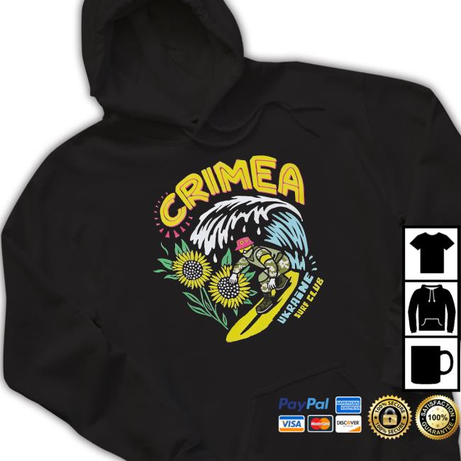 Official crimea Ukraine Surf Club Tee Shirt Official crimea Ukraine Surf Club Sweatshirt