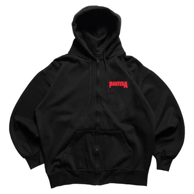 Official Pantera Merch Store Pantera Vdop Zip Up Crew neck Sweatshirt