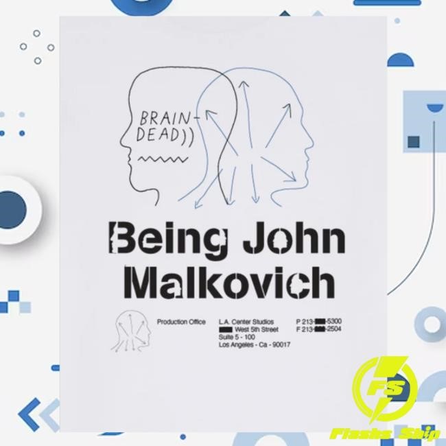 Official Brain Dead Merch Store Shop Being John Malkovich White Sweater Wearebraindead