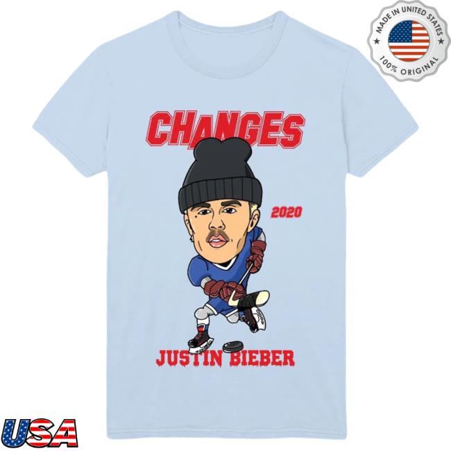 Official Justin Bieber Merch Store Shop Justin Bieber Changes Hockey Doodle Tees JustinBieber Apparel Clothing