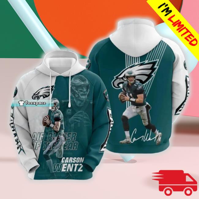 Trending Carson Wentz Eagles 3D Sweatshirt Eagles Gifts For Dad