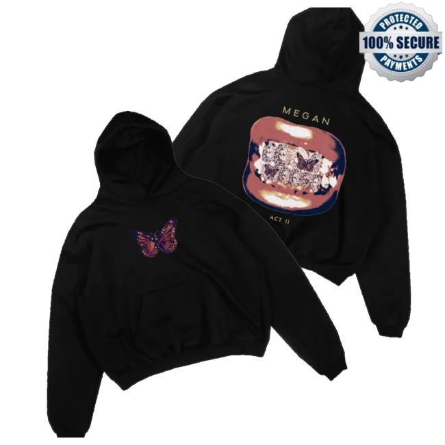 Megan Thee Stallion Merch Store Grillz Zip Up Hooded Sweatshirt